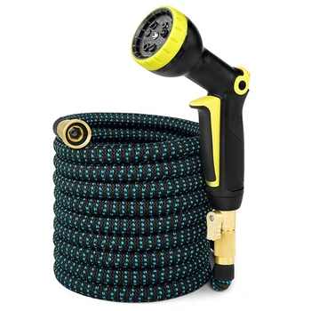 

Garden Watering Hose 25FT Flexible Garden Magic Hose Set with Spray , Watering Lawn Car Wash Hose