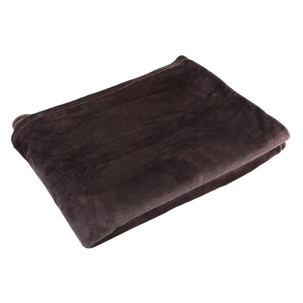 Домашний текстиль, не скатывается, плед, твердый воздух/диван/постельные принадлежности, фланелевое одеяло, зимняя теплая мягкая простыня, 150*200 см - Цвет: Коричневый