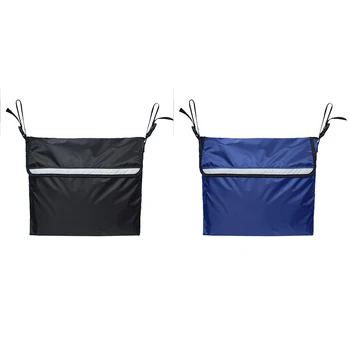 

AUAU-New Oxford Cloth Wheelchair Storage Bag Pouch Wheelchairs Storage Mobility Aid Tote Handle Scooter Walker Rollators