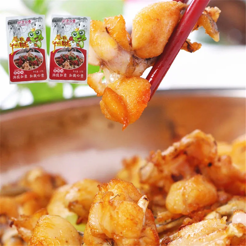 20 packs Bullfrog Hunan specialty spicy jumping frog snack meat open bag instant cooked food | Дом и сад