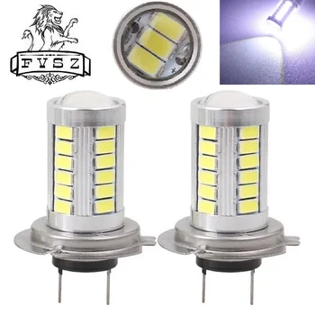 

2Pcs H7 LED H4 H8 H11 H9 9005 HB3 9006 HB4 33SMD LED Auto Fog Lamp Car Bulb 6000K with LENS 5630 LED Car Fog bulbs