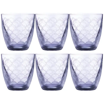 

Elisabeth Blue Smoke Whiskey Glass Set 6 pcs 300 ml. Height = 9.5 cm.