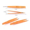 1pcs Beauty Professional Clip Eyelash Hair Tweezer Depilatory Slanted Puller Eyebrow Eyelid Sticker Tweezers Makeup Tools 2