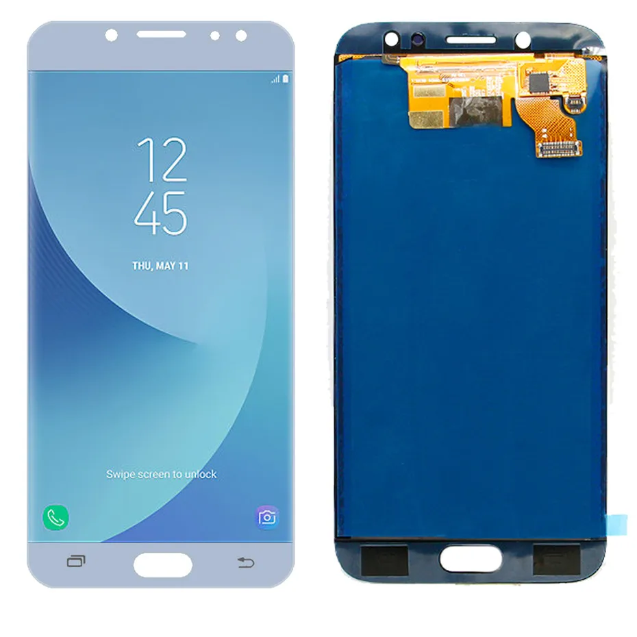 blue no frame Для samsung Galaxy J7 Pro J730 J730F SM-J730F J730G J730FN J730F/DS ЖК-дисплей сенсорный экран дигитайзер с рамкой - Цвет: blue no frame