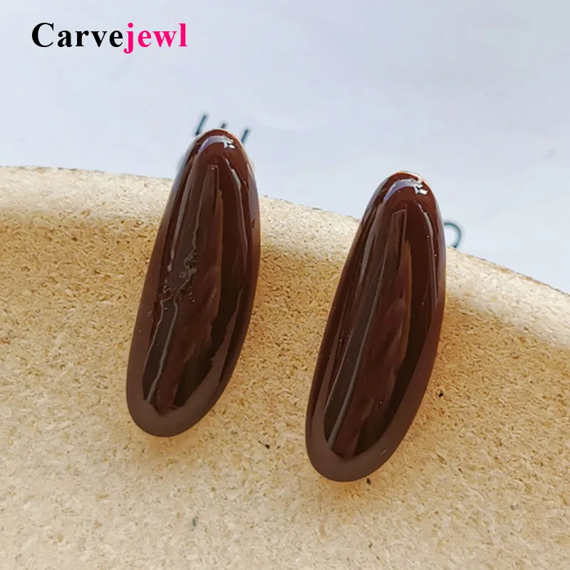 Женские серьги гвоздики с эмалью Carvejewl вечерние в Корейском стиле волшебные из
