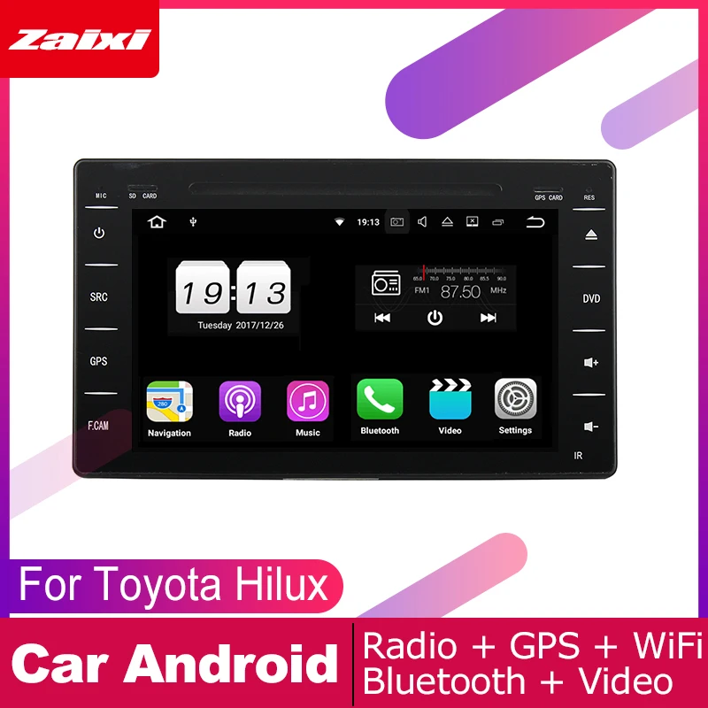 

For Toyota Hilux 2015~2019 Android Accessories Car Radio Multimedia DVD Player GPS Navigation System Stereo Video Headunit 2din