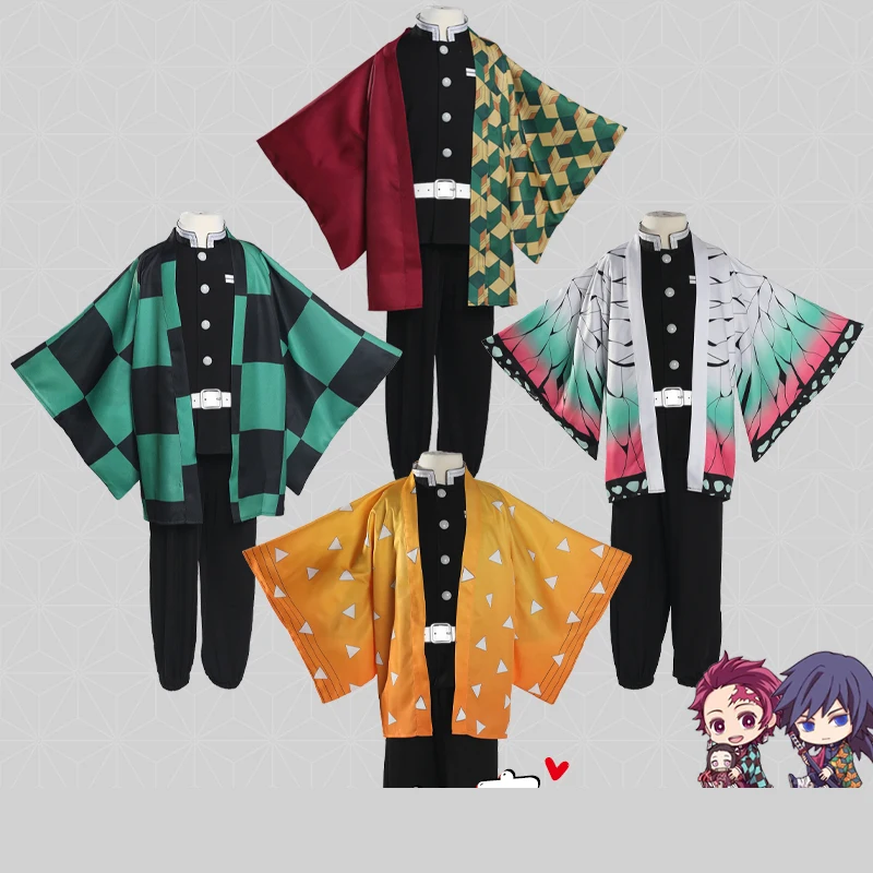 Children Demon Slayer Kimetsu no Yaiba Kamado Tanjiro Cosplay Costume