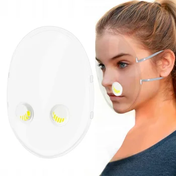 

PE Full face veild Large Mirror Guard Protector Oversized Visor Wrap Halloween mask With Breathing Valve