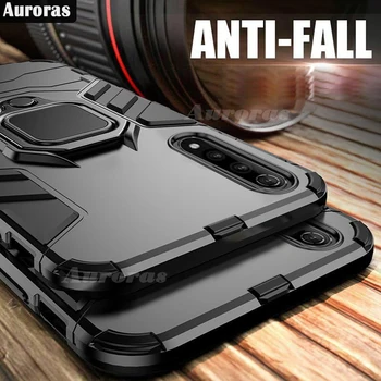

Auroras Shockproof Armor Case For Huawei Y8p Case Finger Ring Magnetism Holder Case For HUAWEI Y8P Cover