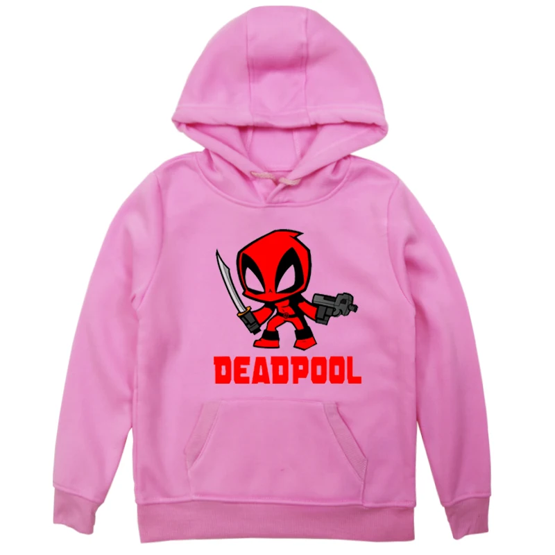 Hoodies 11 Лидер продаж; детская толстовка с капюшоном; сезон осень-зима; теплая одежда; худи для мальчиков и девочек с супергероем дэдпулом; толстовка; хлопковые топы с длинными рукавами - Color: Hoodies 11