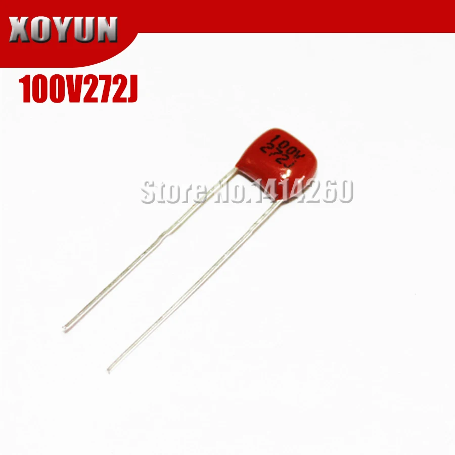 10 шт./лот CBB 100V272J 2.7NF шаг 5 мм 272J 100 в CBB полипропиленовый пленочный конденсатор