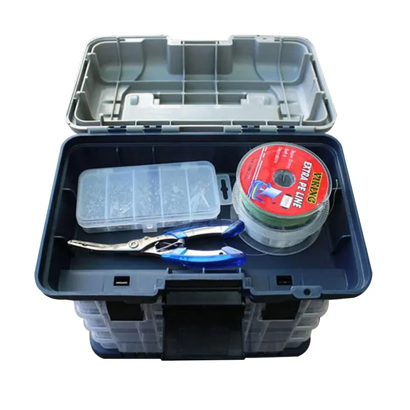 

27*17*26cm Fishing Cases Tackle Box 5 Layer Box Portable Outdoor Storage Plastic Winter Fishing Tools