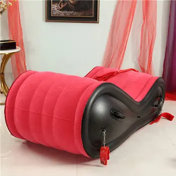 Modern Inflatable Air Sofa For Adult Couple Love Game Chair With 4 Handcuffs Beach Garden Outdoor Furniture Foldable Sex Toys 6
