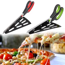 1 шт. ножничный резак для пиццы, из нержавеющей стали, ножничный резак для пиццы со съемным шпателем CSV