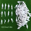 100pcs 1:50 Architecture Model Maker Miniature White Figures Architectural Model Human Scale ABS Plastic People 2