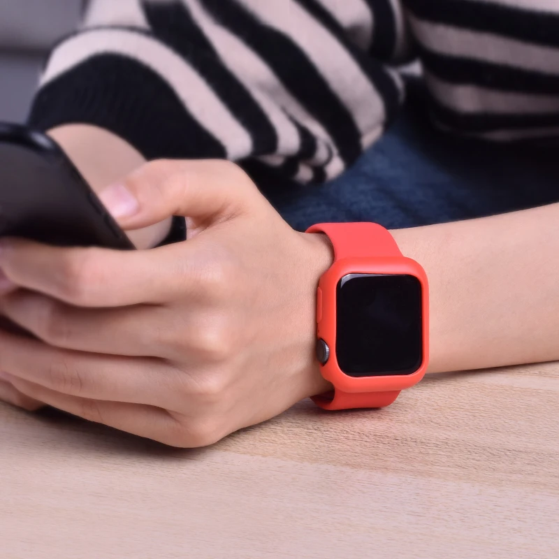 Спортивный ремешок Weiche Silikon für Apple Uhr 5 4 3 2 1 38 мм 42 мм ремешок Gummi нарукавная повязка für Iwatch серия 5 4 40 мм 44 мм