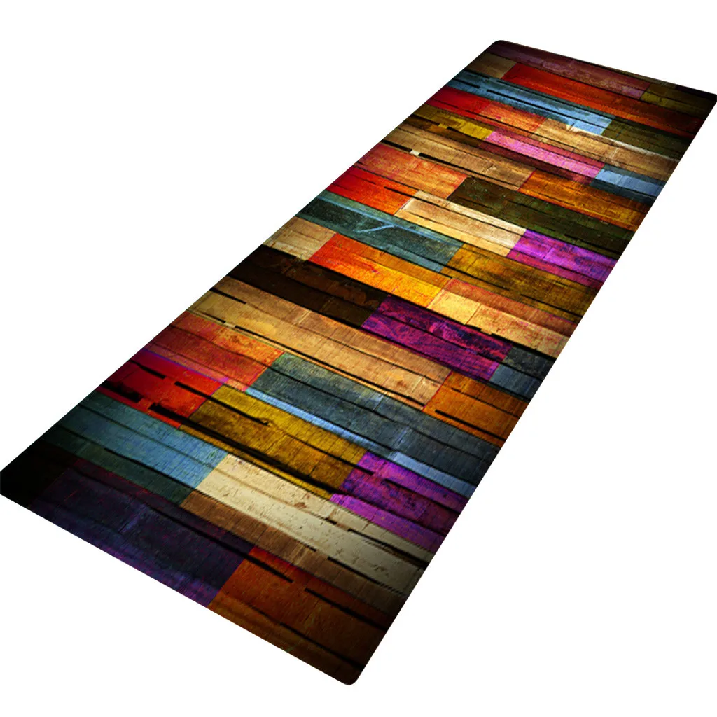 Современный кухонный коврик 40x120 см длинный полосатый для входной двери в спальню
