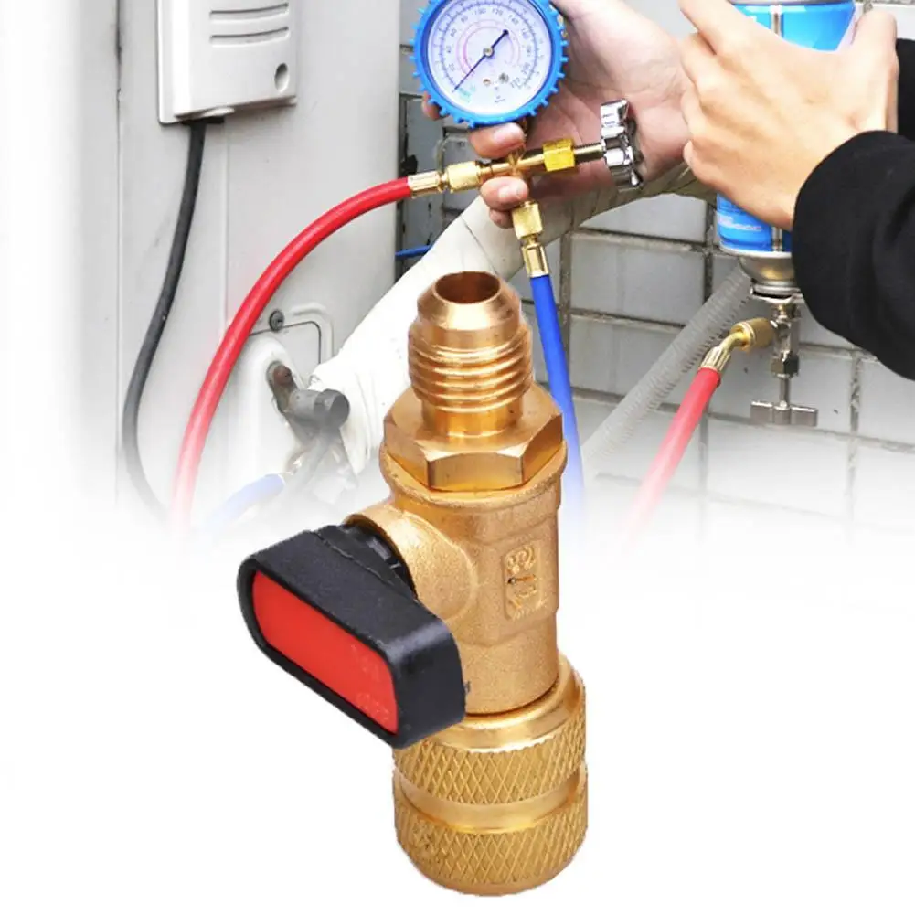 

Refrigerant Plus Fluorine Ball Valve Adding Ball Valve Control Valve R410 Control Valve Dosing Small Ball Valve