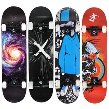 MS102 Adult intermediate level skateboard set Luminous wheel Abec-7 Bearing 95A Pu Wheel 7ply chinese Maple Skateboard Set