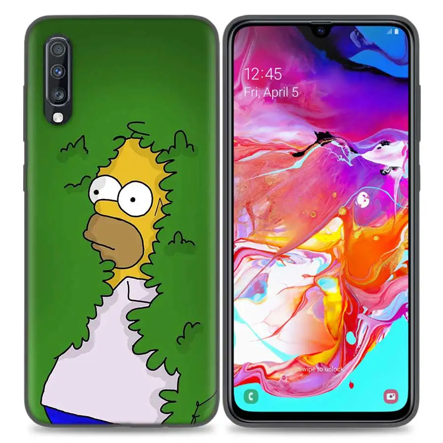 Мультифильм «Симпсоны сумки Coque чехол для телефона для Samsung Galaxy S8 S9 A50 S10 S10e плюс 5G A10 A20 A30 A40 A60 A70 Чехлы для задней панели