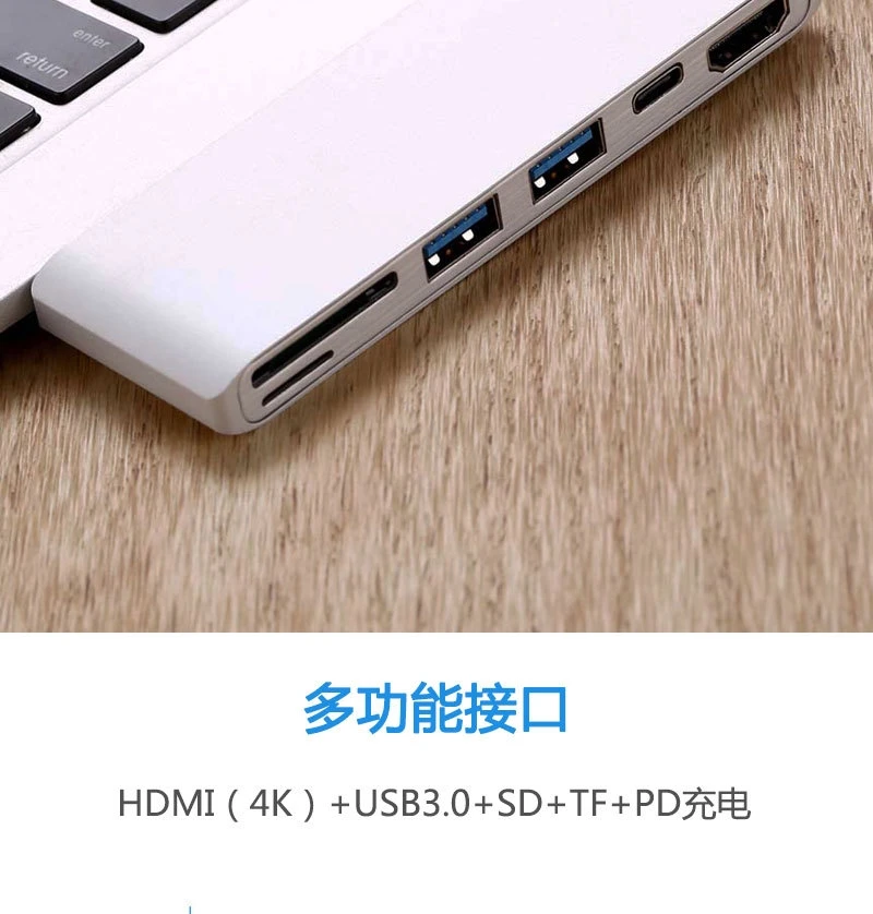 Тип-c к hdmi 6в1 поддержка для nintendo switch usb-c HDTV HUB 3,0 dock