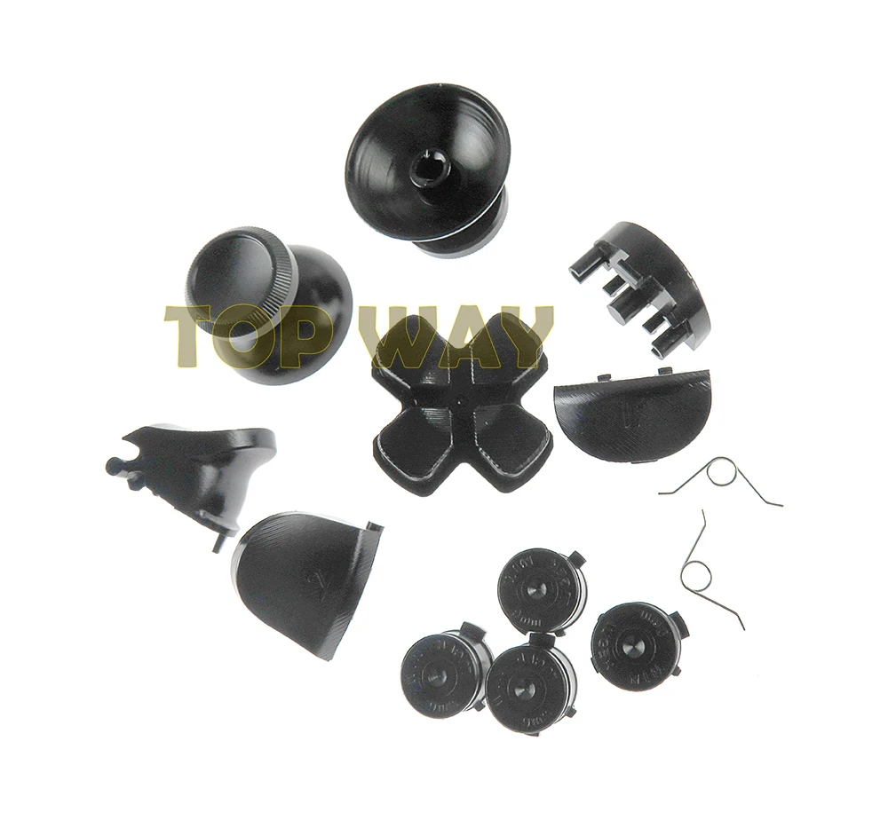 JDS001 JDM011 металлические пуговицы в виде пуль-грибок L1 R1 L2 R2 Dpad Алюминий кнопки для PS4 v1 контроллер