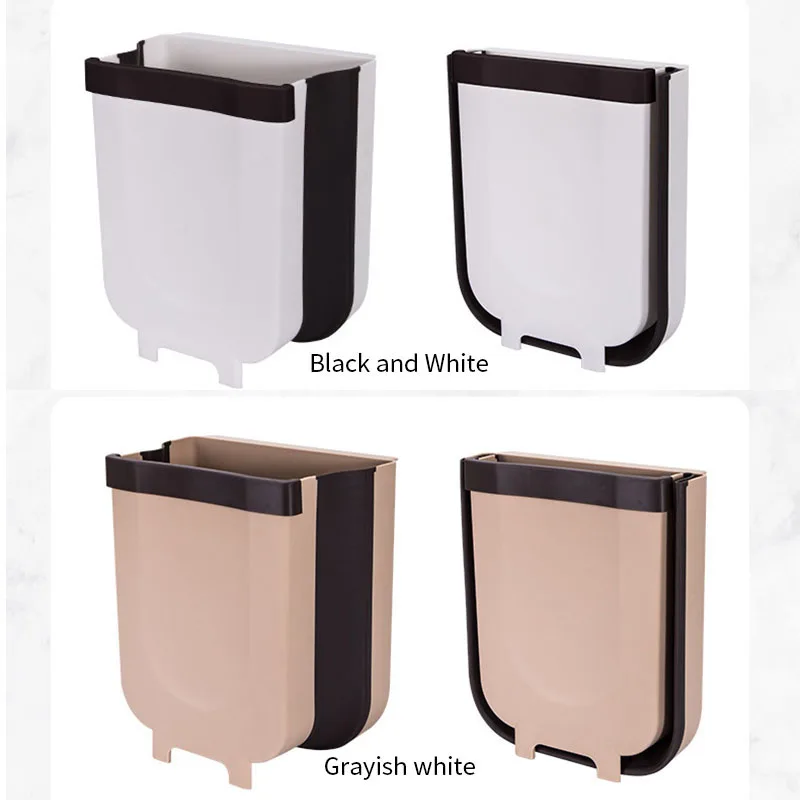 Кухонный складной контейнер для мусора настенный хранения подвесная дверь шкафа