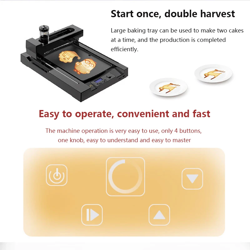 BS-3DY01 Food Printer 3D Pancake Printer Commercial Creative 3D Food Printing Pancake Machine Food Processing Machine