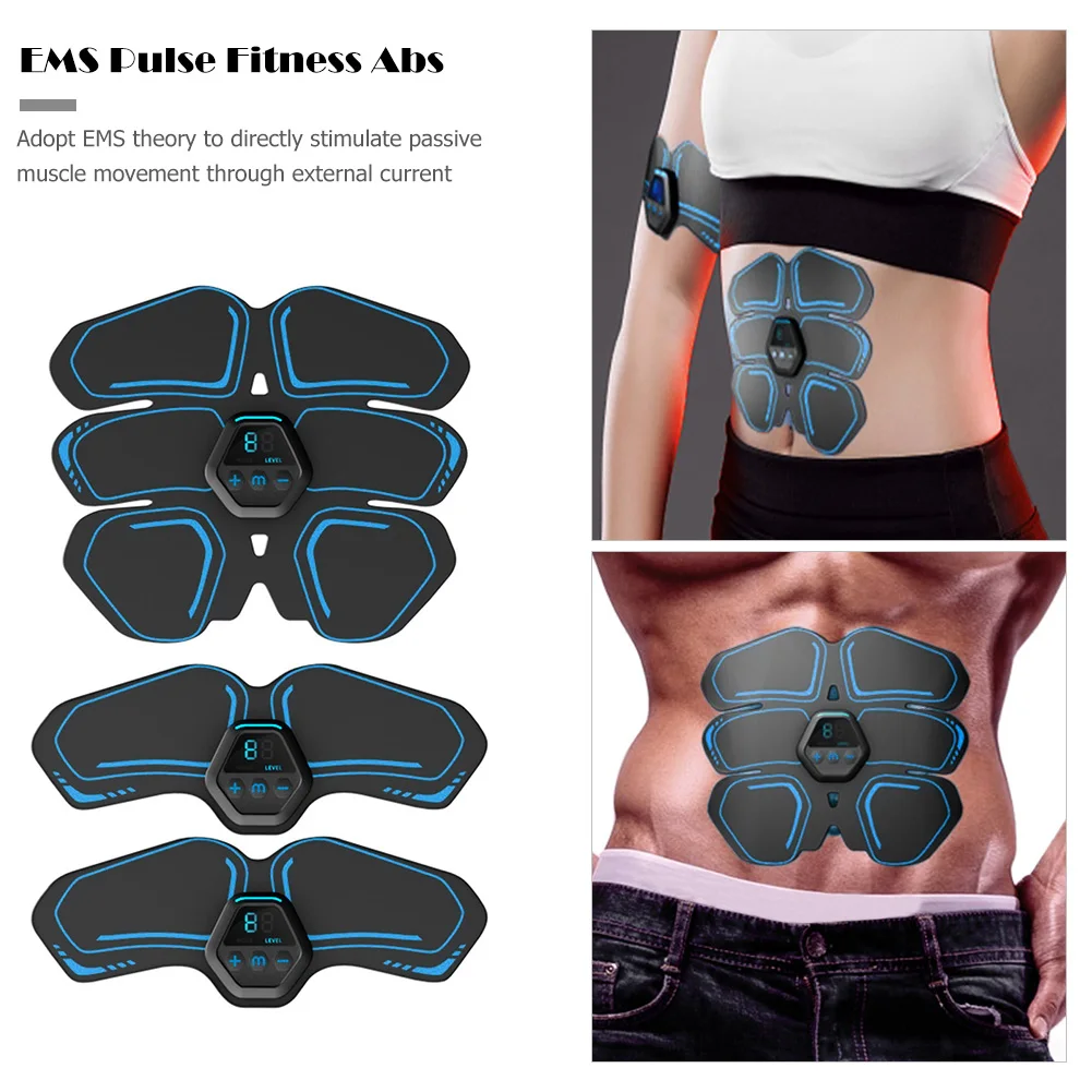 EMS стимулятор мышц живота тренажер для бедер тонер USB Abs фитнеса домашний