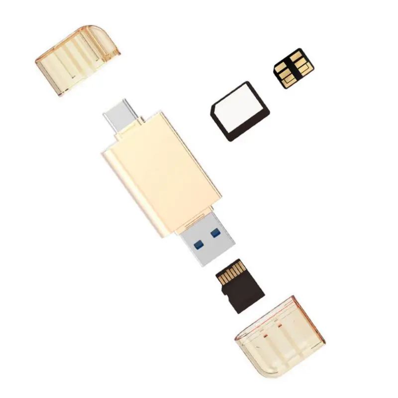 2-в-1 кард-ридер адаптер Тип-C/USB 2,0 для нм Nano TF защищенная цифровая Карты памяти и аксессуары для huawei сотовый для мобильных телефонов