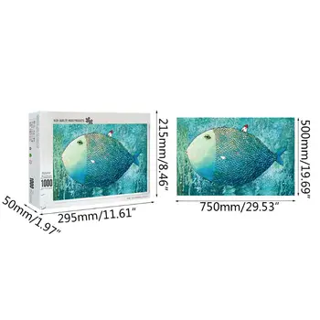 

1000 Pieces Big fish Puzzles Wooden Jigsaw Puzzles Floor Puzzle