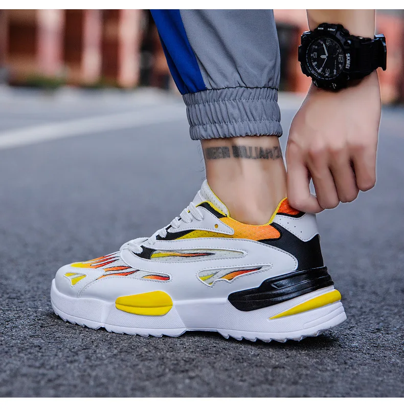 New Style Korean-style Extra High Sports Daddy MEN'S shoes ins Super Fire Cool Fashion Man Shoes Network Red Versatile COUP