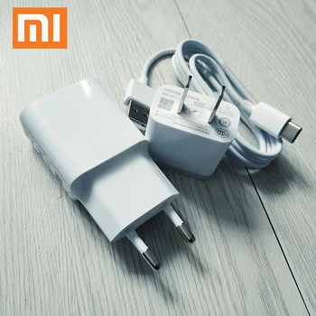 

XIAOMI adapter 5V2A EU/US plug Wall Travel phone charger+USB TYPE C data sync For Xiaomi Mi 9 9T CC9 8 SE 5 6 A1 A3 A2 Note 2 3