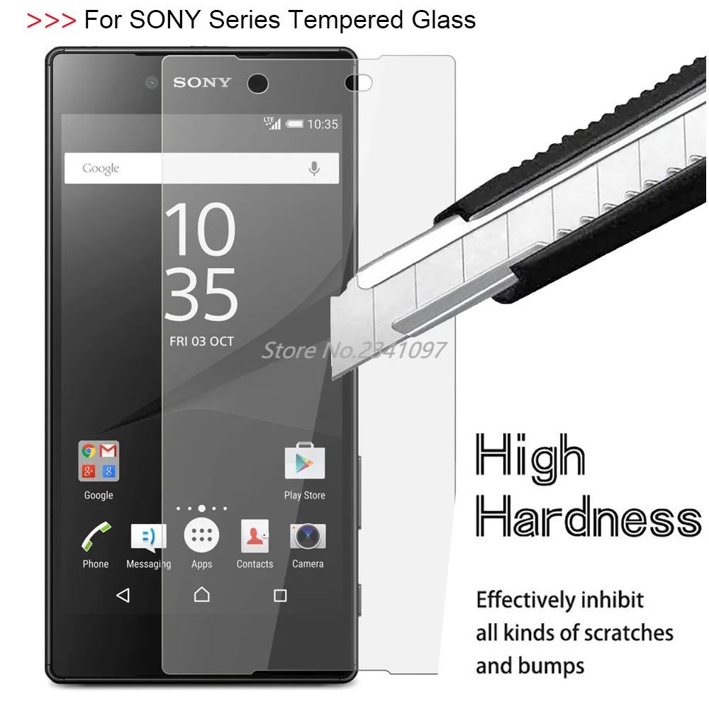 Закаленное стекло для SONY Xperia Z Z1 Z2 Z3 Z4 Z5 Compact M4 Aqua M5 Защитная пленка экрана Premium |