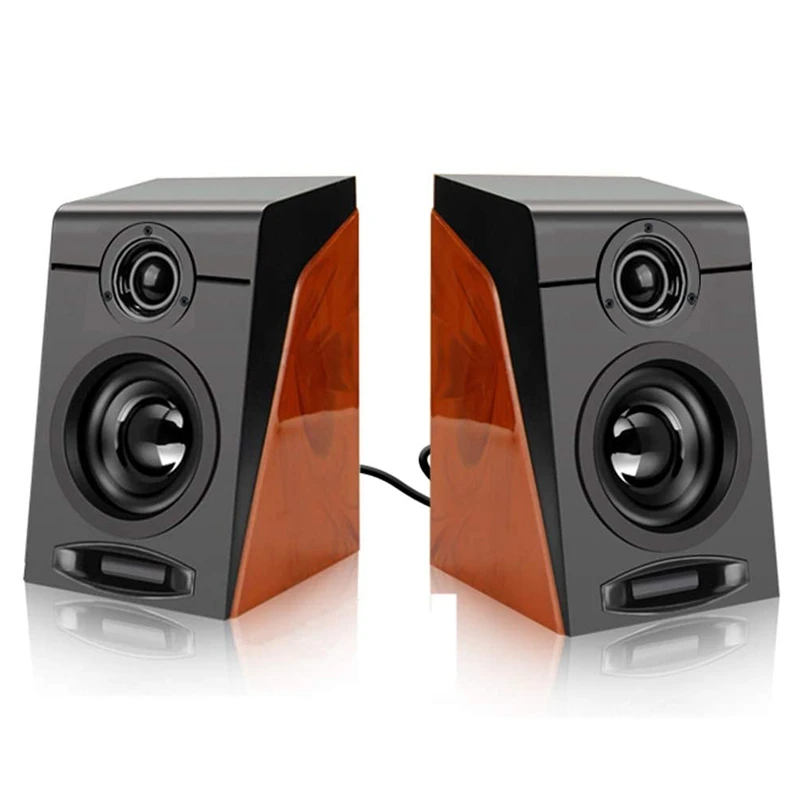 

Computer Speakers with Surround Stereo USB Wired Powered Multimedia Speaker for PC/Laptops/Smart Phone 3Wx2