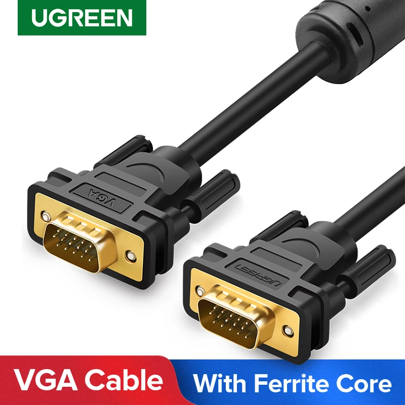 Кабель VGA Ugreen кабель Папа папа 1080P 1 м 5 10 15 контактный шнур провод для компьютера