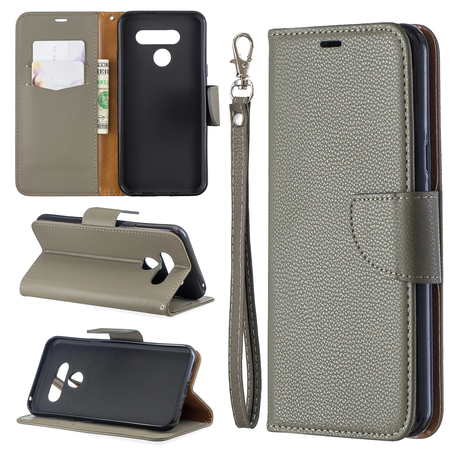 Кожаный флип-чехол-кошелек для LG K40 K50 Q60, модный силиконовый Магнитный плотный чехол для телефона LG Stylo 5, чехол hoesjes Coque