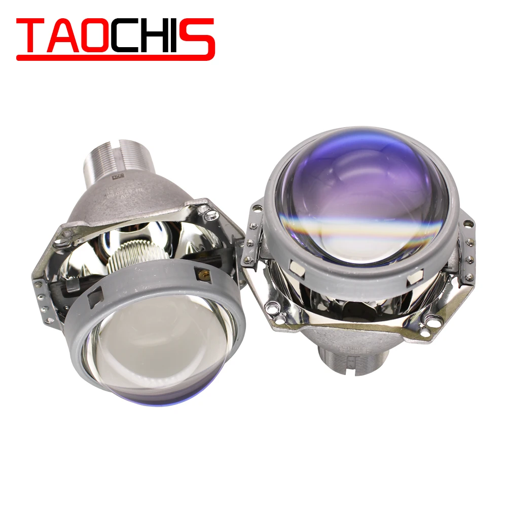 TAOCHIS 2 шт. автофара 3,0 дюймов Биксеноновая Hella 5 3R H4 неразрушительная установка объектив проектора модификация D2S D2H