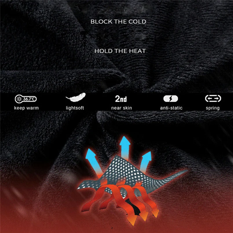 Unisex warm jacket winter plus velvet USB rechargeable heating jacket jacket hooded heating vest winter warm homme hiver 30N21 (14)