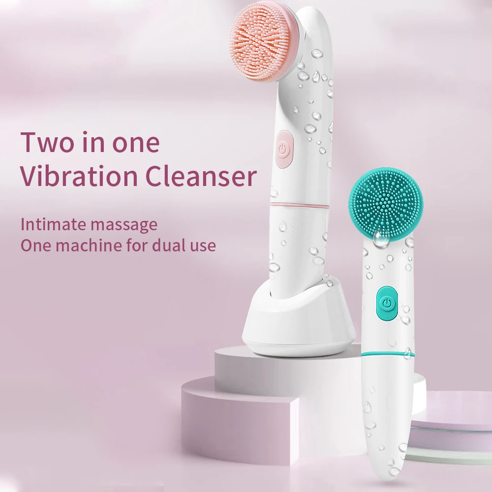 

Professional Facial Beauty Massage 2 In 1 Peeling Face Washing Pore Cleanser Deep Pore Cleaning Soft Remove Blackhead Skin Care