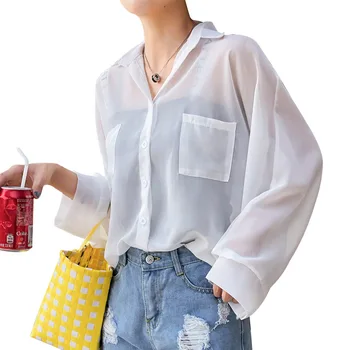 

Femme T-shirt Women's White Vegan Womens Casual Lapel Neck T-shirt Ladies Long Sleeve Top Buckle Oversized T Shirt Basic Top