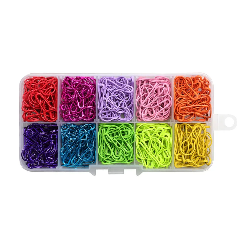10 Colors 500pcs Small Safety Pin Colorful Clothing Tag Gourd Pin DIY Sewing Locking Tools Craft Supplies Apparel Accessories (2)