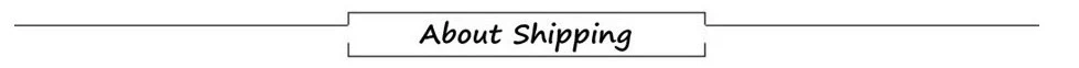 About Shipping