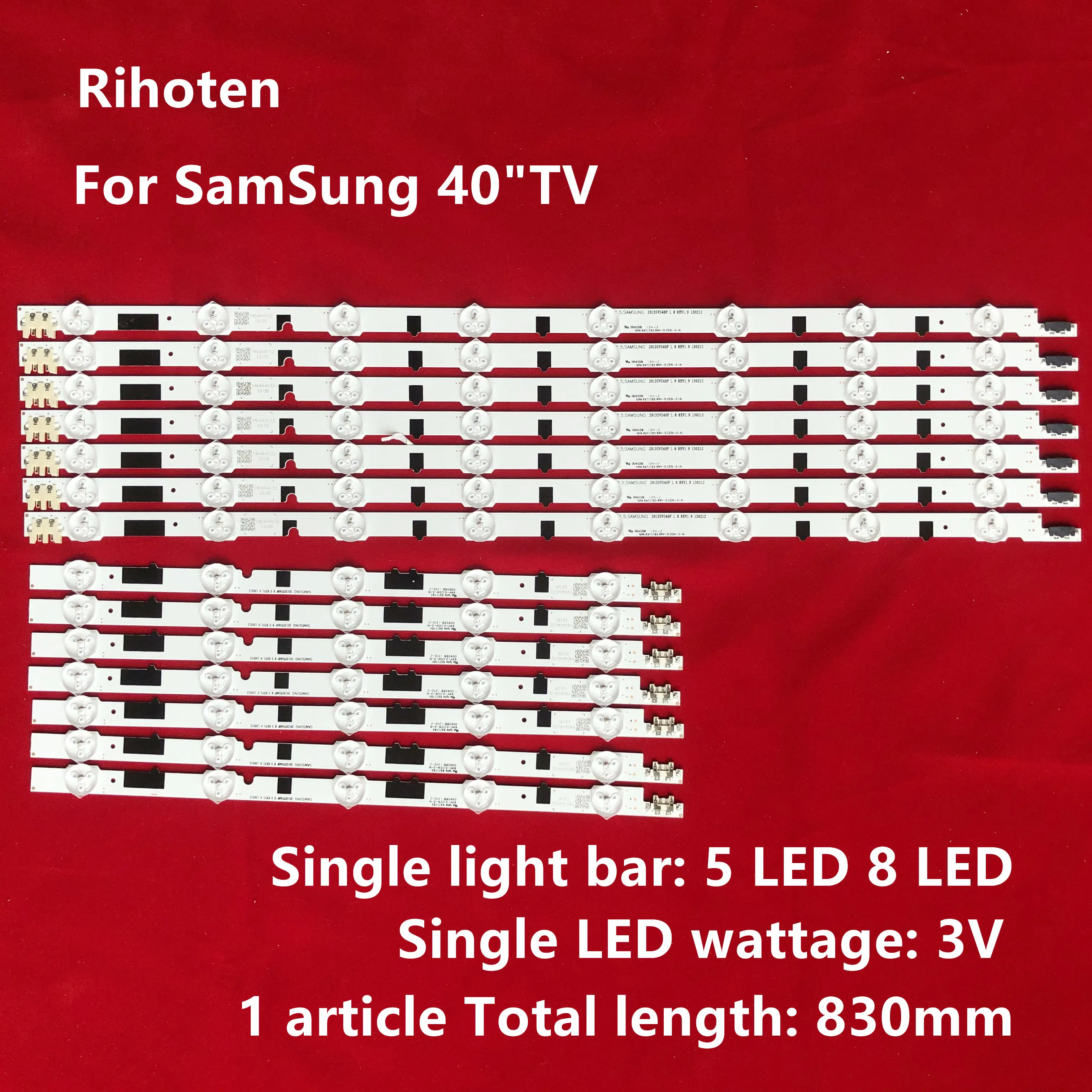 14 шт. Светодиодная лента для подсветки телевизора Samsung 40 дюймов 2013SVS40F L 8 R 5 UE40F6340