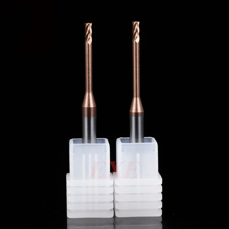 65HRC 60HRC CNC carbide deep slot milling mold steel long neck coated