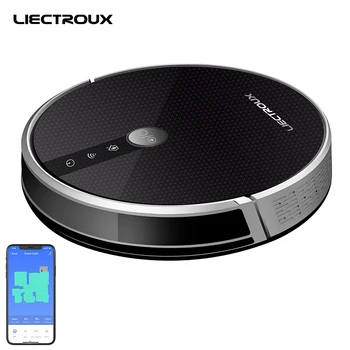 

(BR warehouse) LIECTROUX Robot Vacuum Cleaner C30B Wifi, Cleaning Map Display,Map Navigation, Electric Water Tank, Wet&Dry Mop