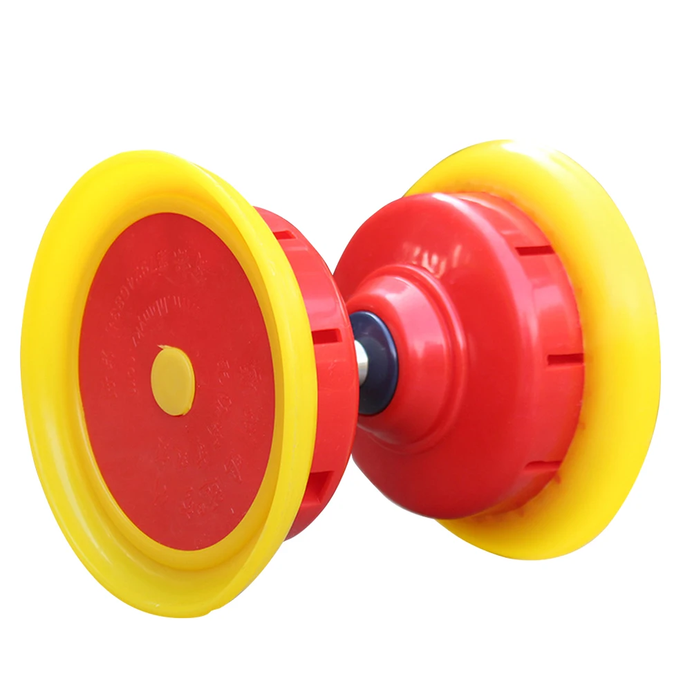 Игрушка Diabolo U форма детский подарок прочный двойной головкой вращающийся громкий звук с сумкой мастера центр вал Начинающий быстро тяните струны
