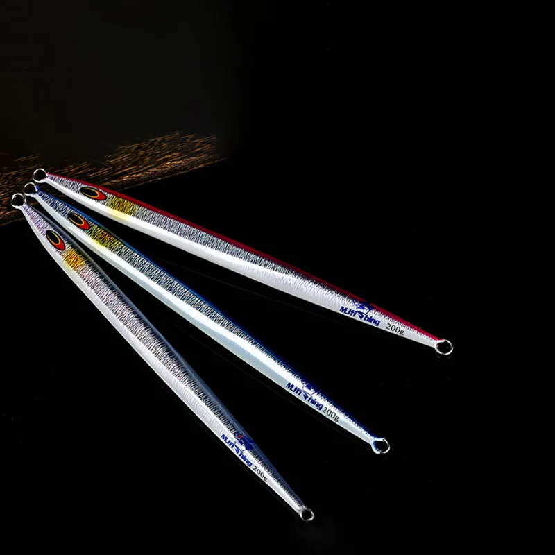 

otomin Fast Jigs Lure One Set Sinking Glow Metal Jigs 150g200g250g300g Speed Falling Jigging Artificial Metal Fishing Lure