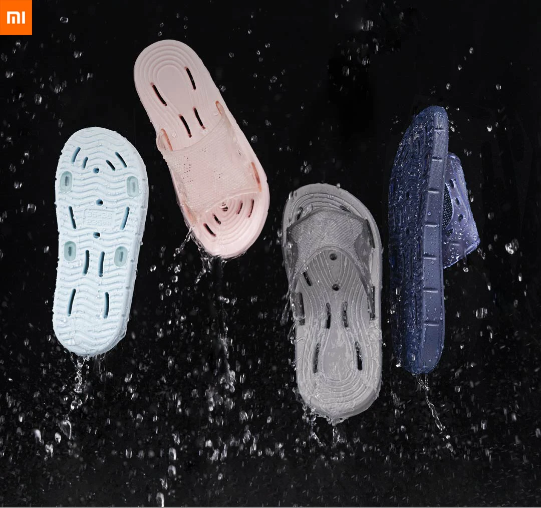 

Xiaomi Mijia Non-slip Comfortable Home Bathroom Dehydrated Slippers Lightweight Breathable Flexible Wearable Non-slip Sole
