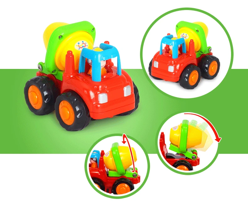 Huile toys 326 счастливый инженерный кортеж детский инерционный раздвижной игрушечный автомобиль развивающий набор